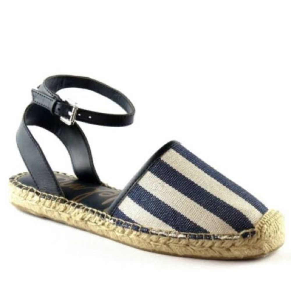 Sam Edelman Vivian Espadrille Sandals Sz 7 Summer Flat Sandal
